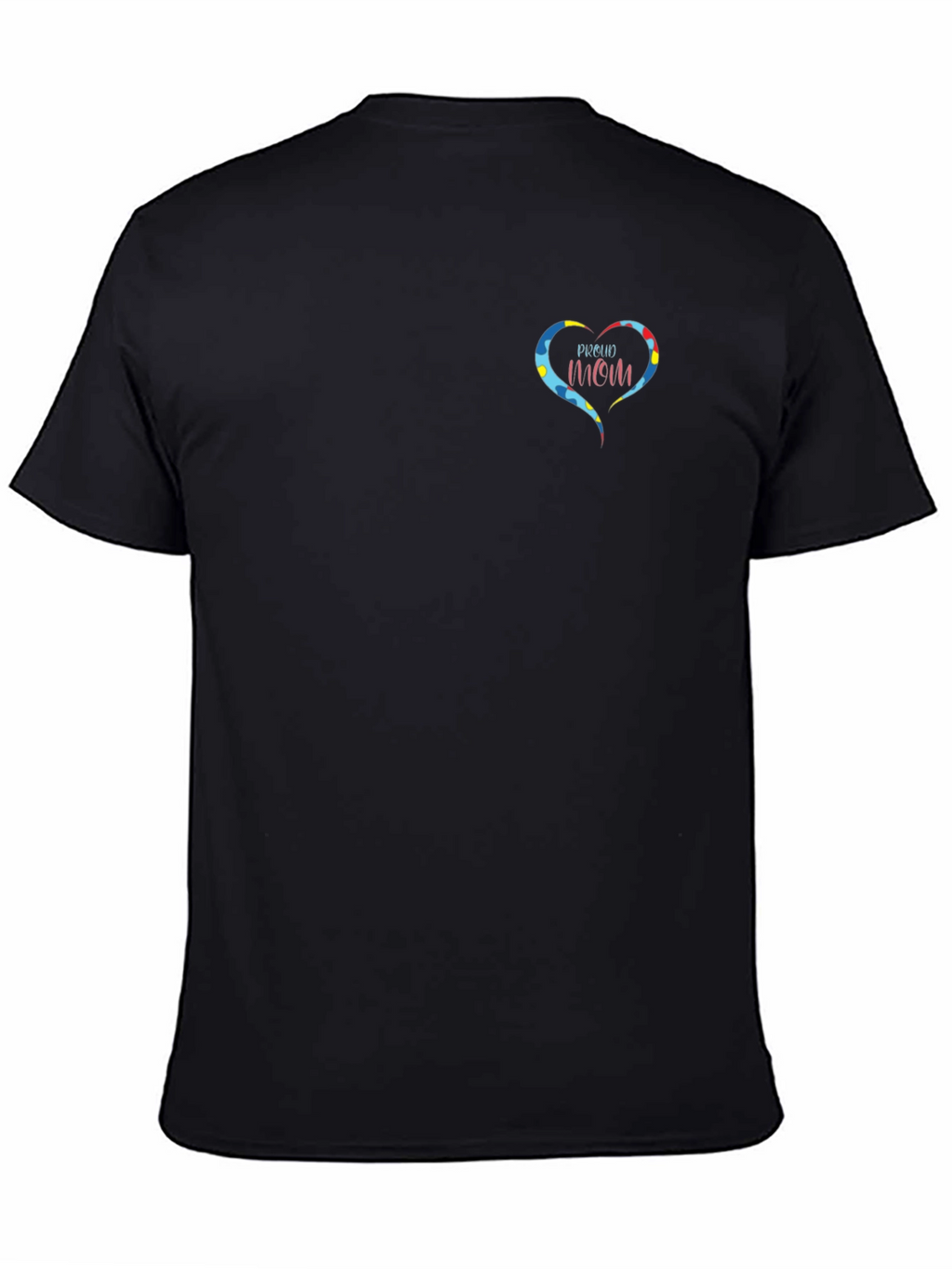 Proud Autism Mom Heart T-Shirt