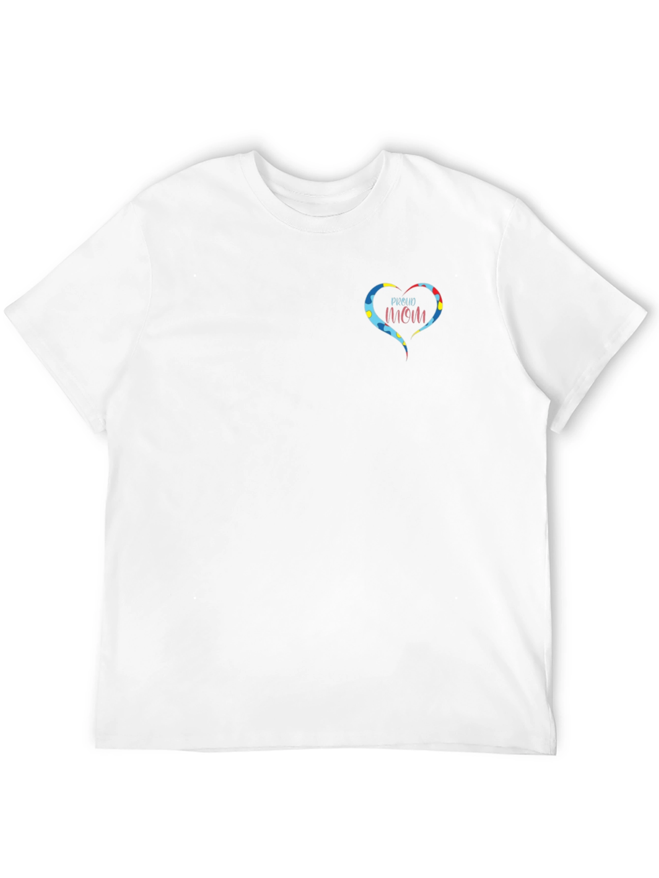 Proud Autism Mom Heart T-Shirt