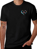 Proud Autism Mom Heart T-Shirt