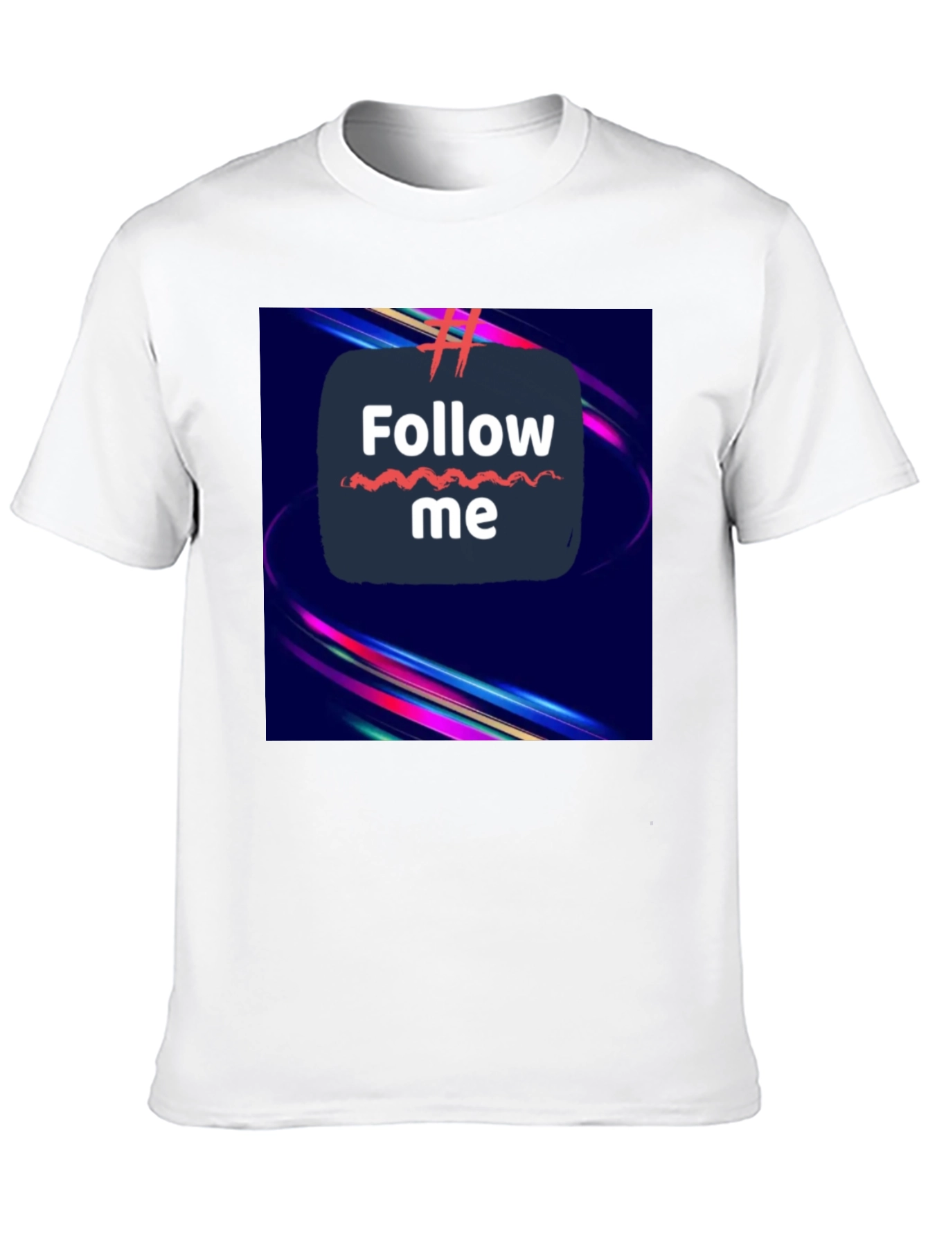 Follow Me Graphic Tee - Trendy Black T-Shirt