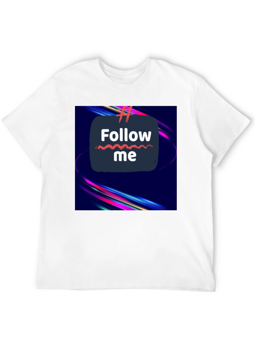Follow Me Graphic Tee - Trendy Black T-Shirt