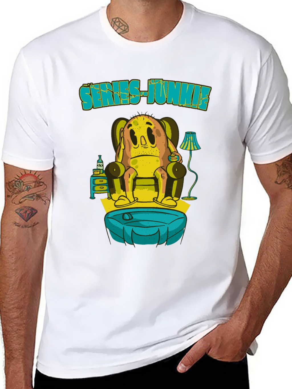 Series Junkie Graphic Tee - Funny TV Binge Shirt