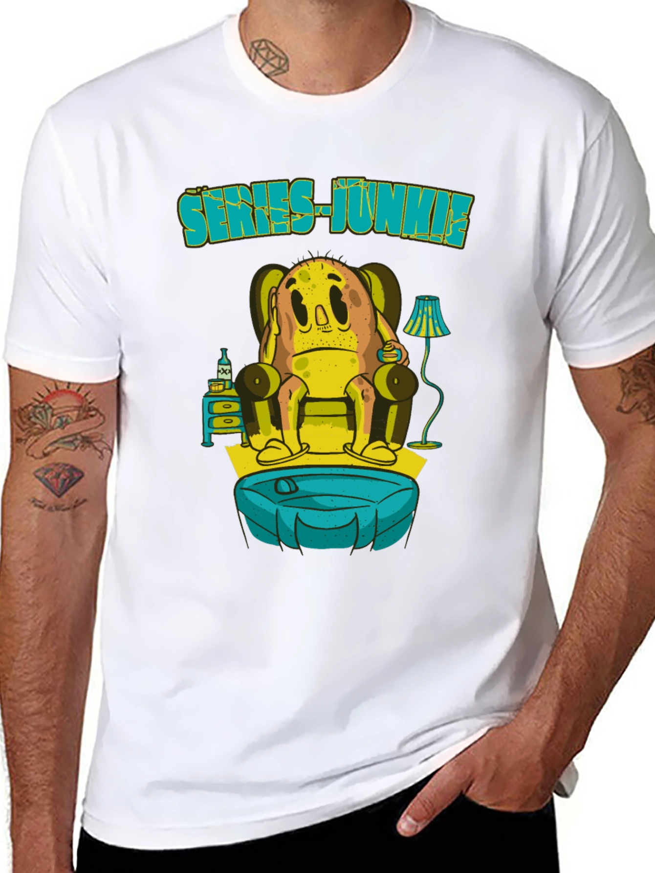 Series Junkie Graphic Tee - Funny TV Binge Shirt