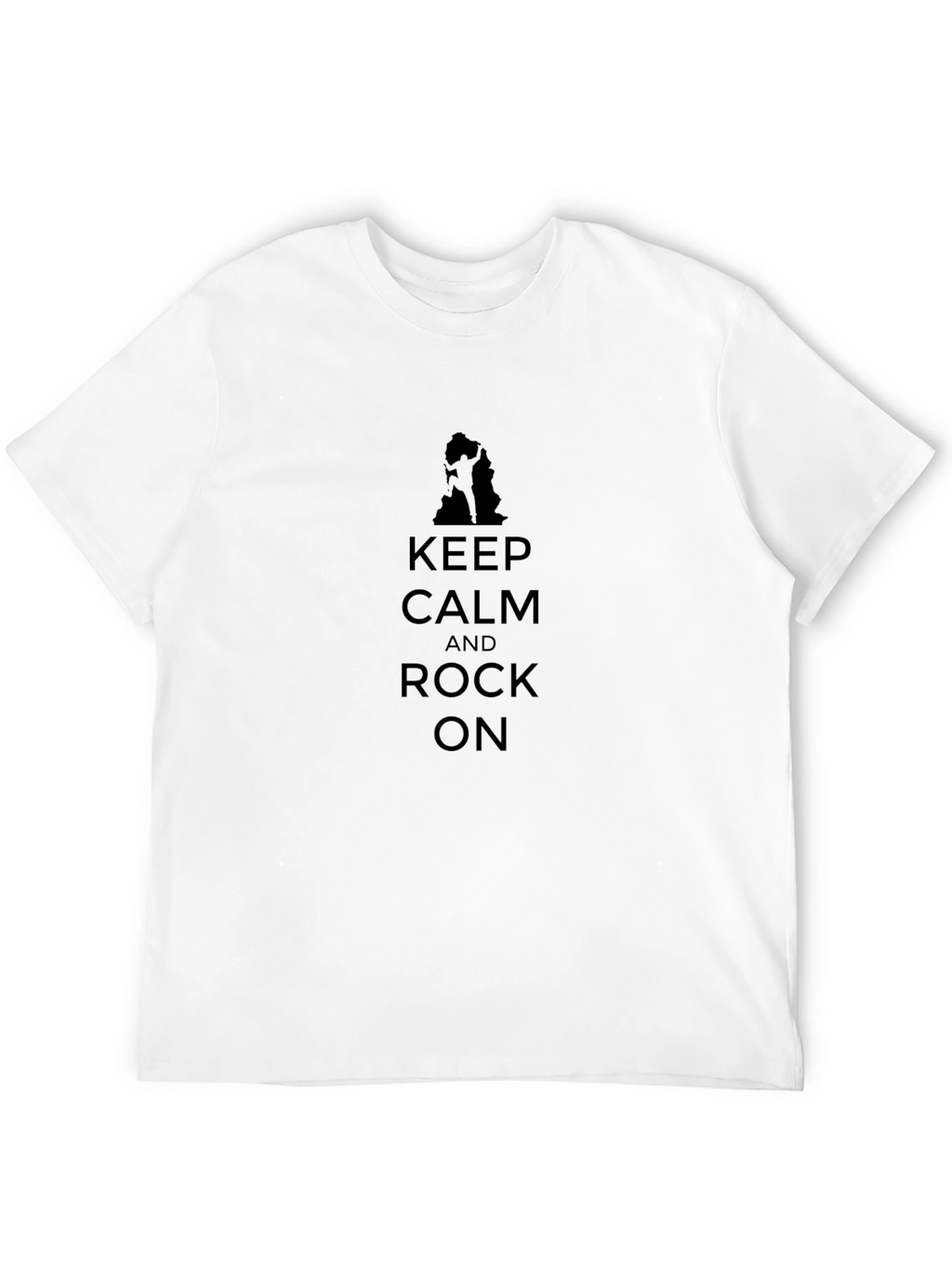 Keep Calm and Rock On T-Shirt - Black