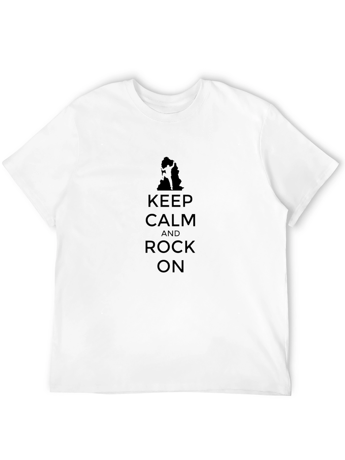 Keep Calm and Rock On T-Shirt - Black