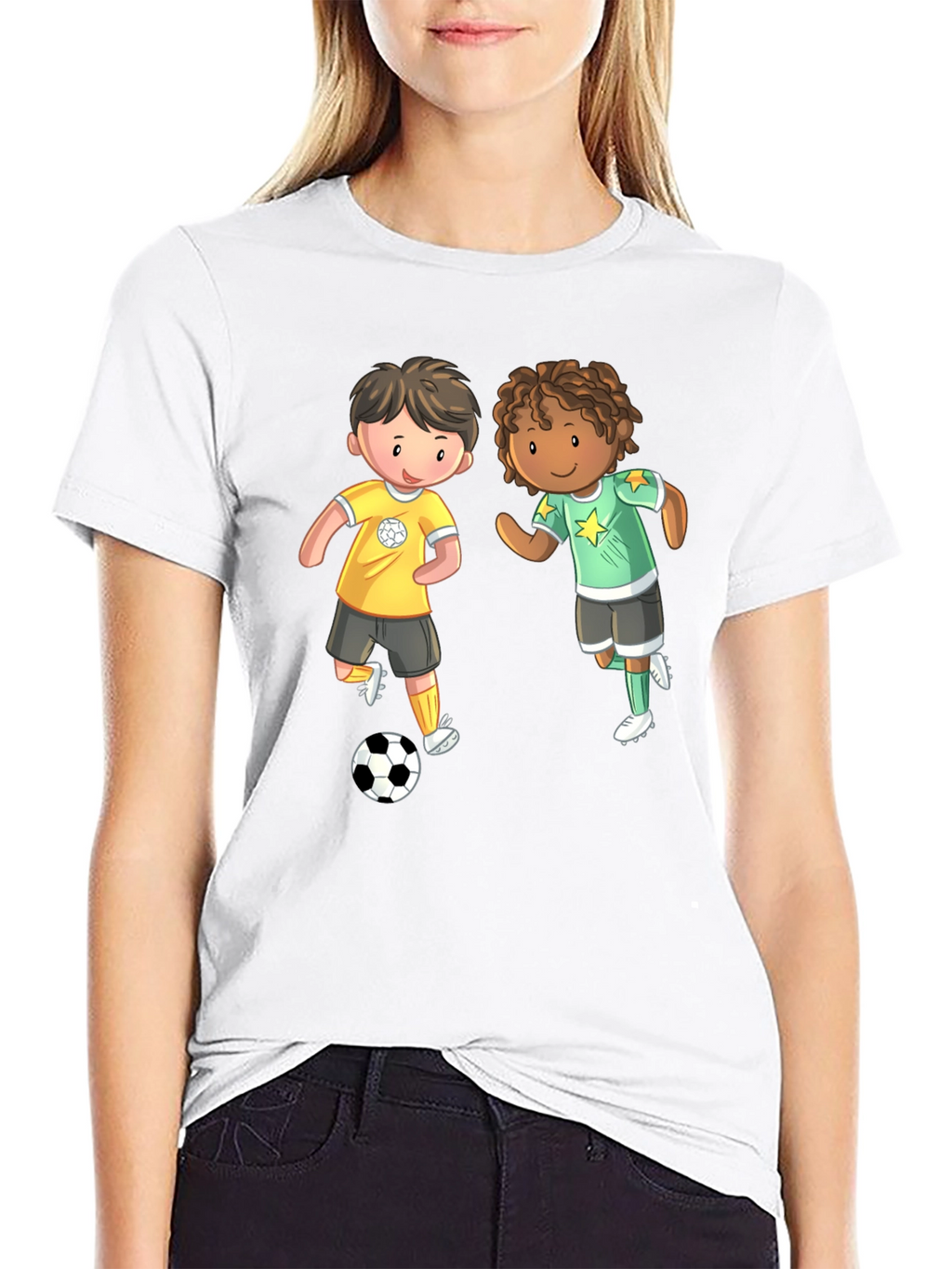 Cartoon Soccer Kids T-Shirt