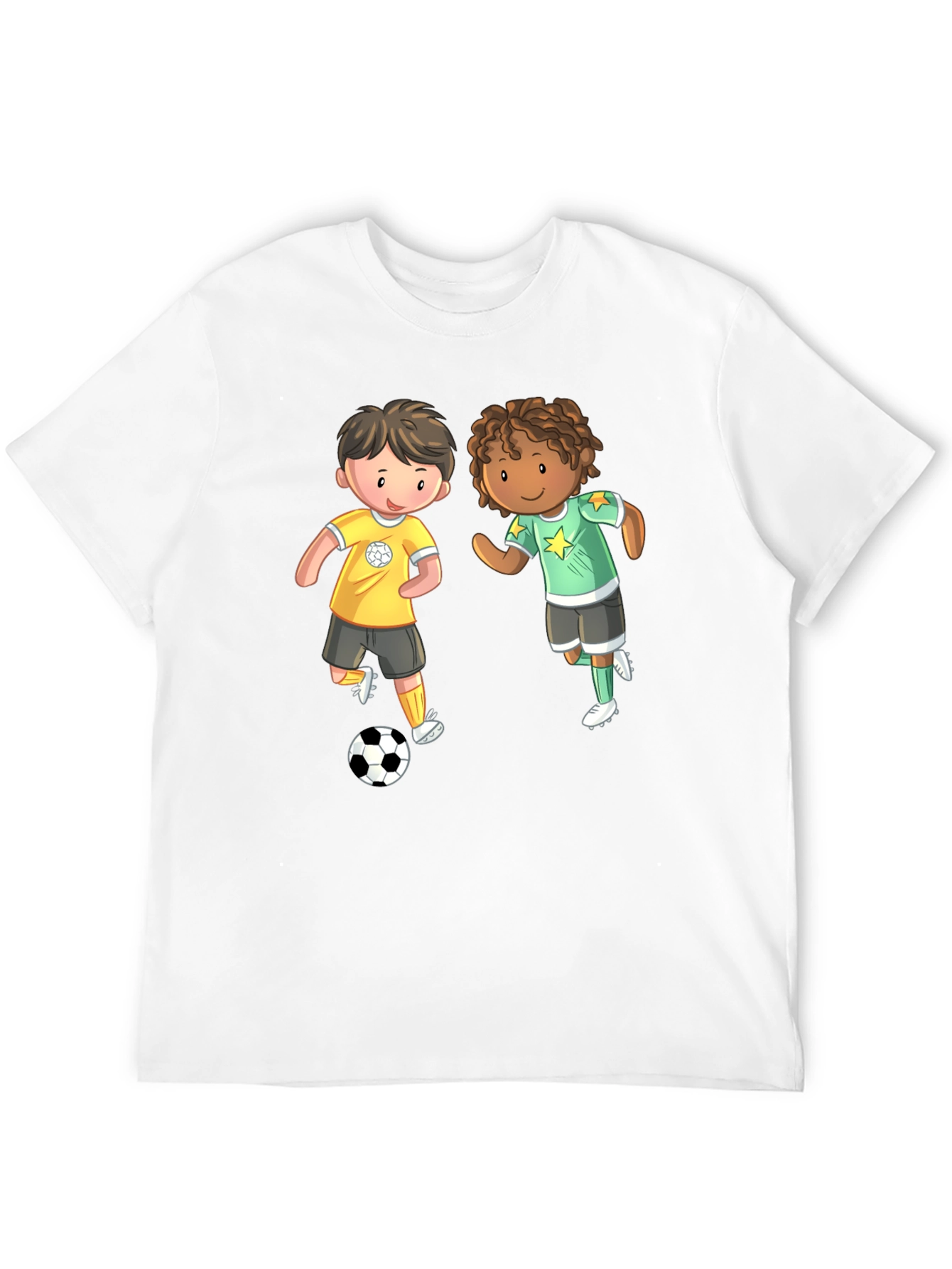 Cartoon Soccer Kids T-Shirt