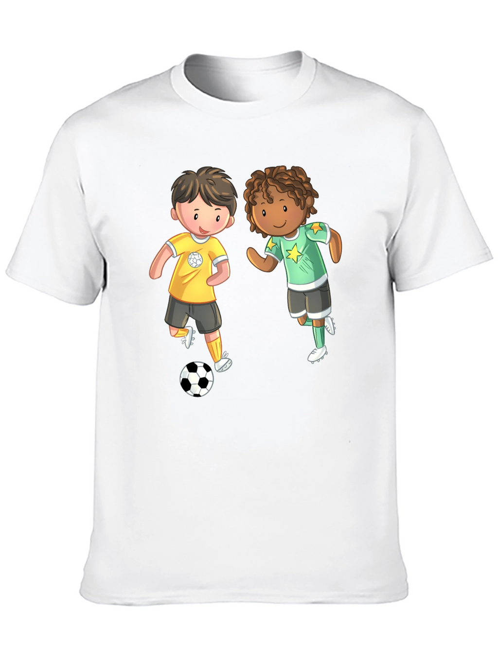 Cartoon Soccer Kids T-Shirt