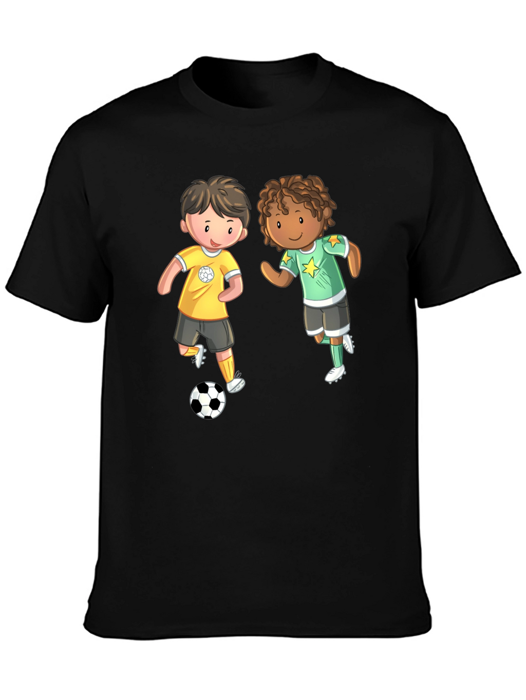 Cartoon Soccer Kids T-Shirt