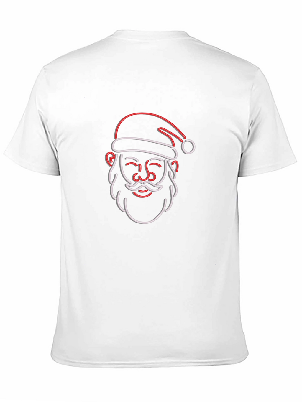 Neon Santa Graphic Tee - Festive Holiday Style