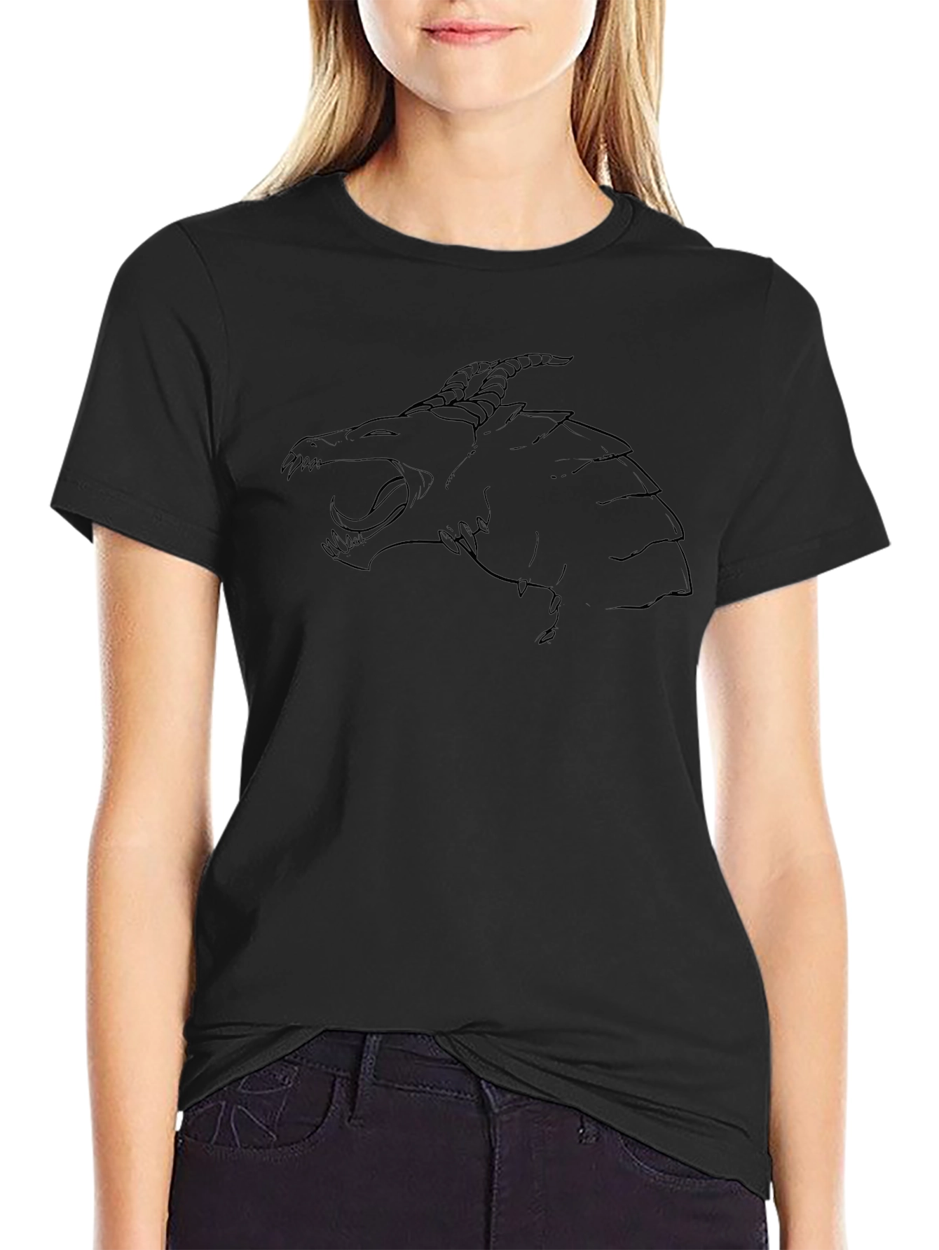 Dragon Graphic Black Tee