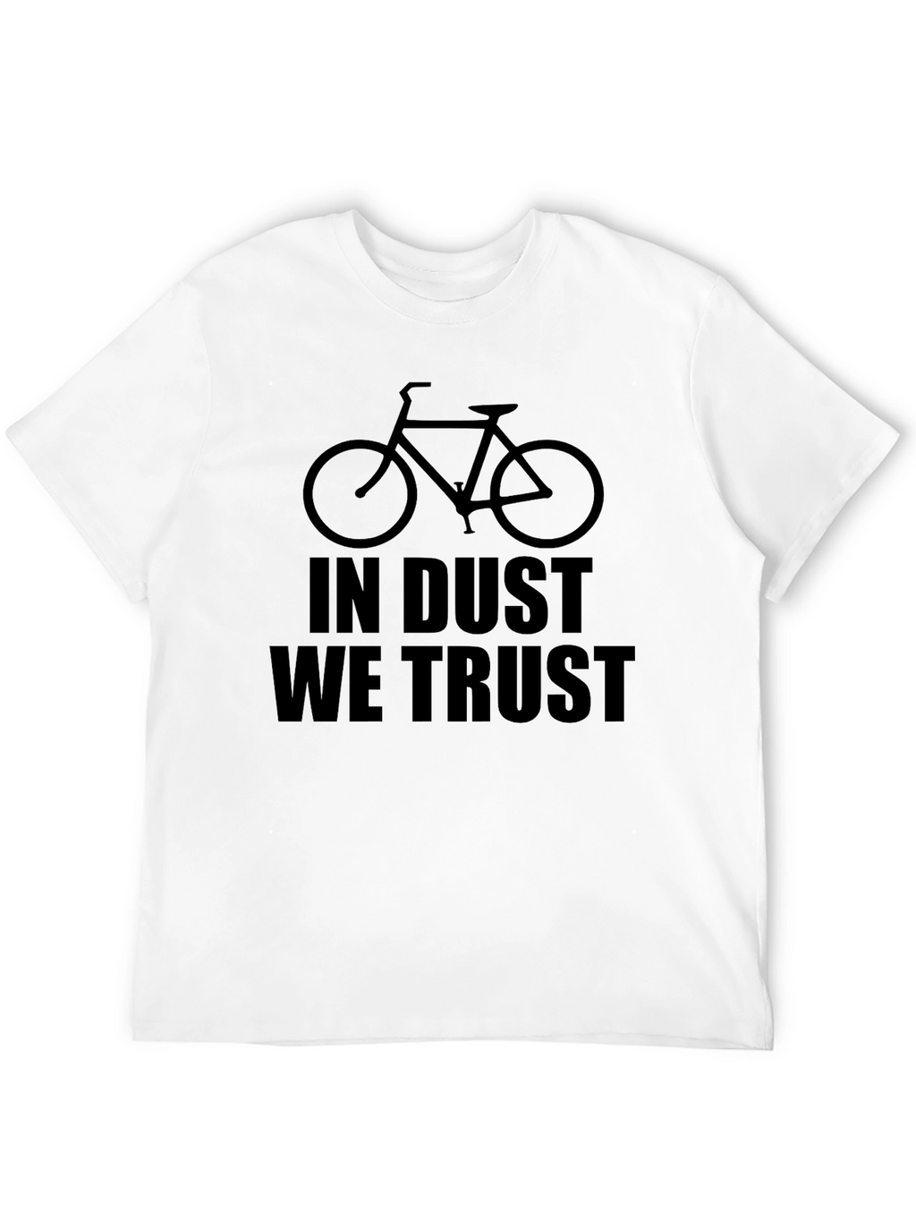 In Dust We Trust Bicycle Graphic T-Shirt - Black