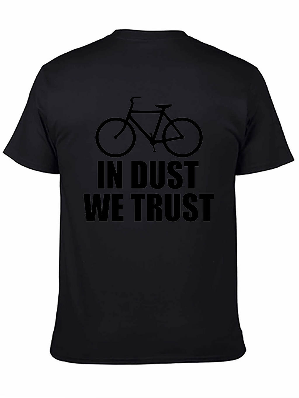 In Dust We Trust Bicycle Graphic T-Shirt - Black