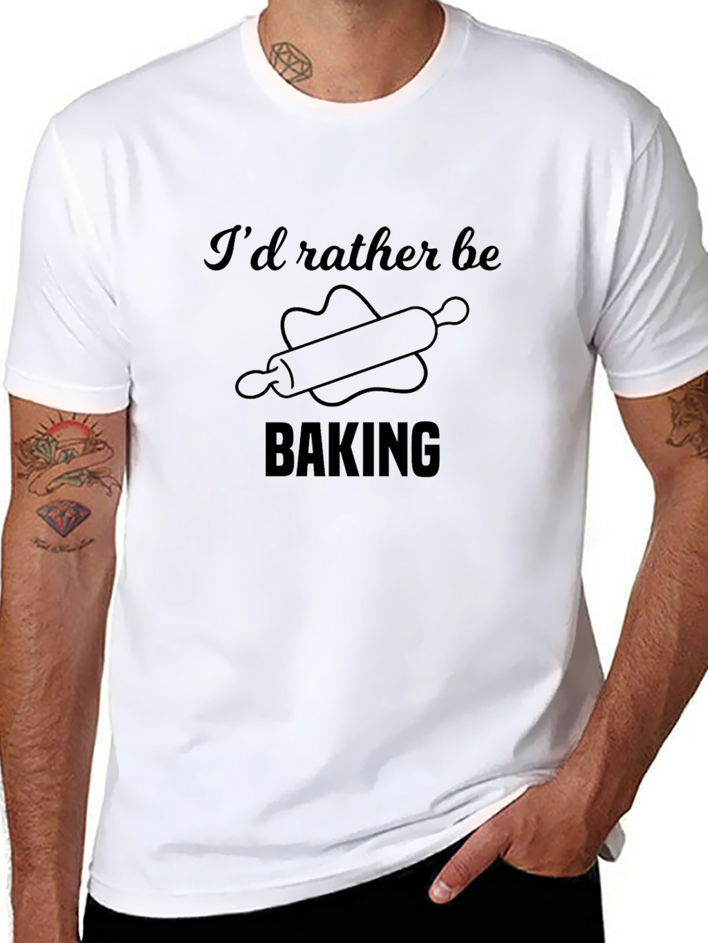 Id Rather Be Baking T-Shirt