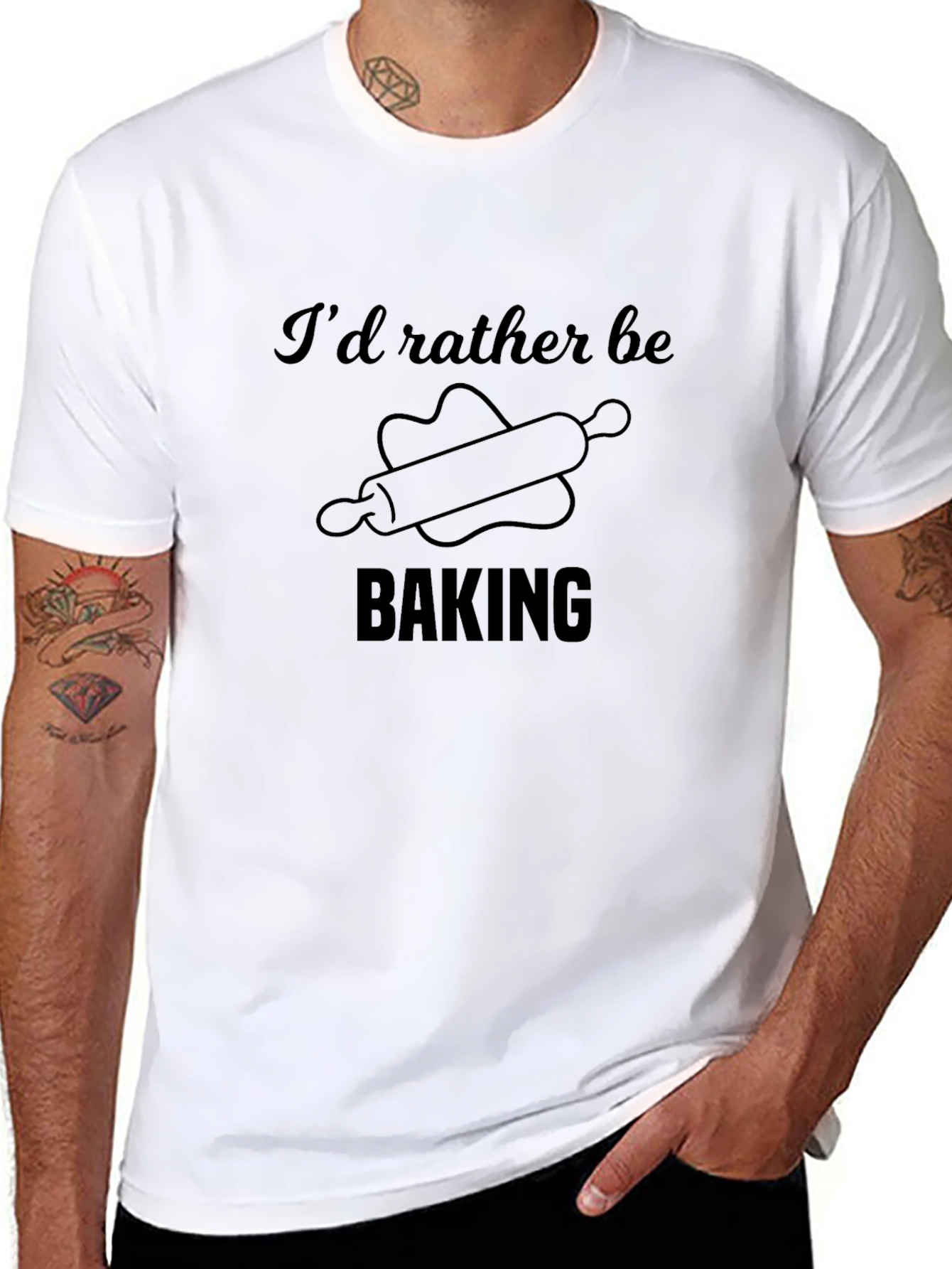 Id Rather Be Baking T-Shirt