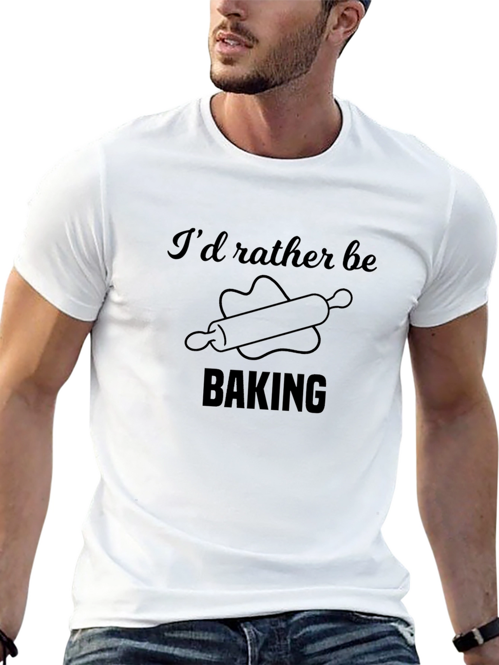 Id Rather Be Baking T-Shirt