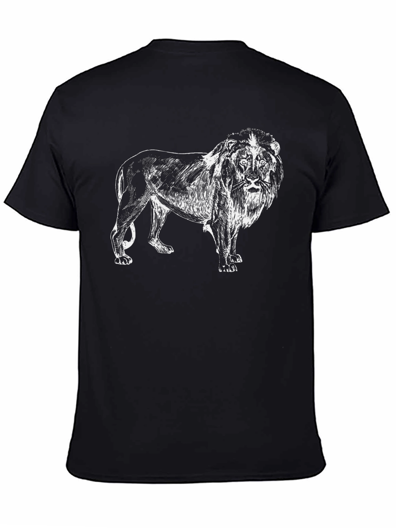 Lion Graphic Black T-Shirt | Mens Stylish Tee