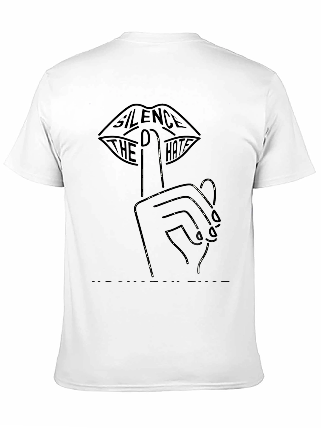 Silence the Hate Graphic Tee - Unisex Cotton T-Shirt