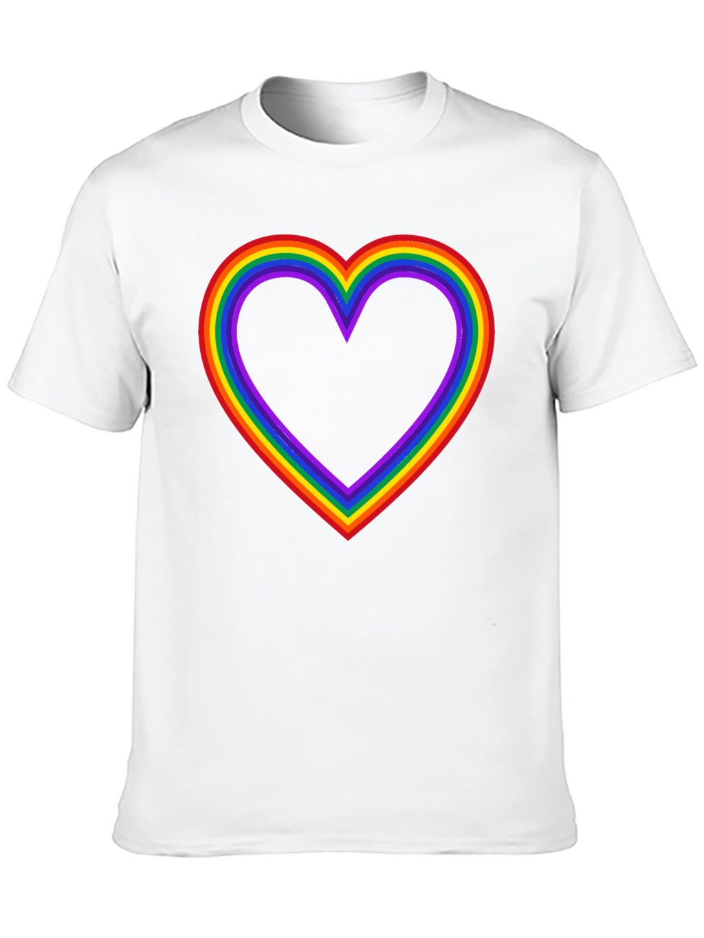 Rainbow Heart Pride T-Shirt