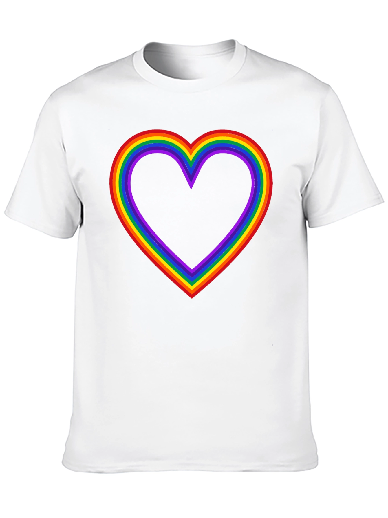 Rainbow Heart Pride T-Shirt