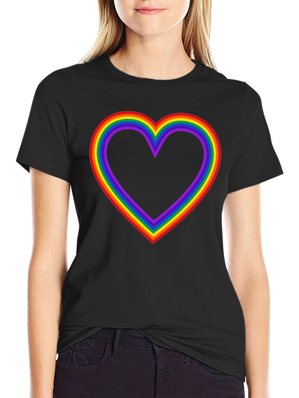 Rainbow Heart Pride T-Shirt