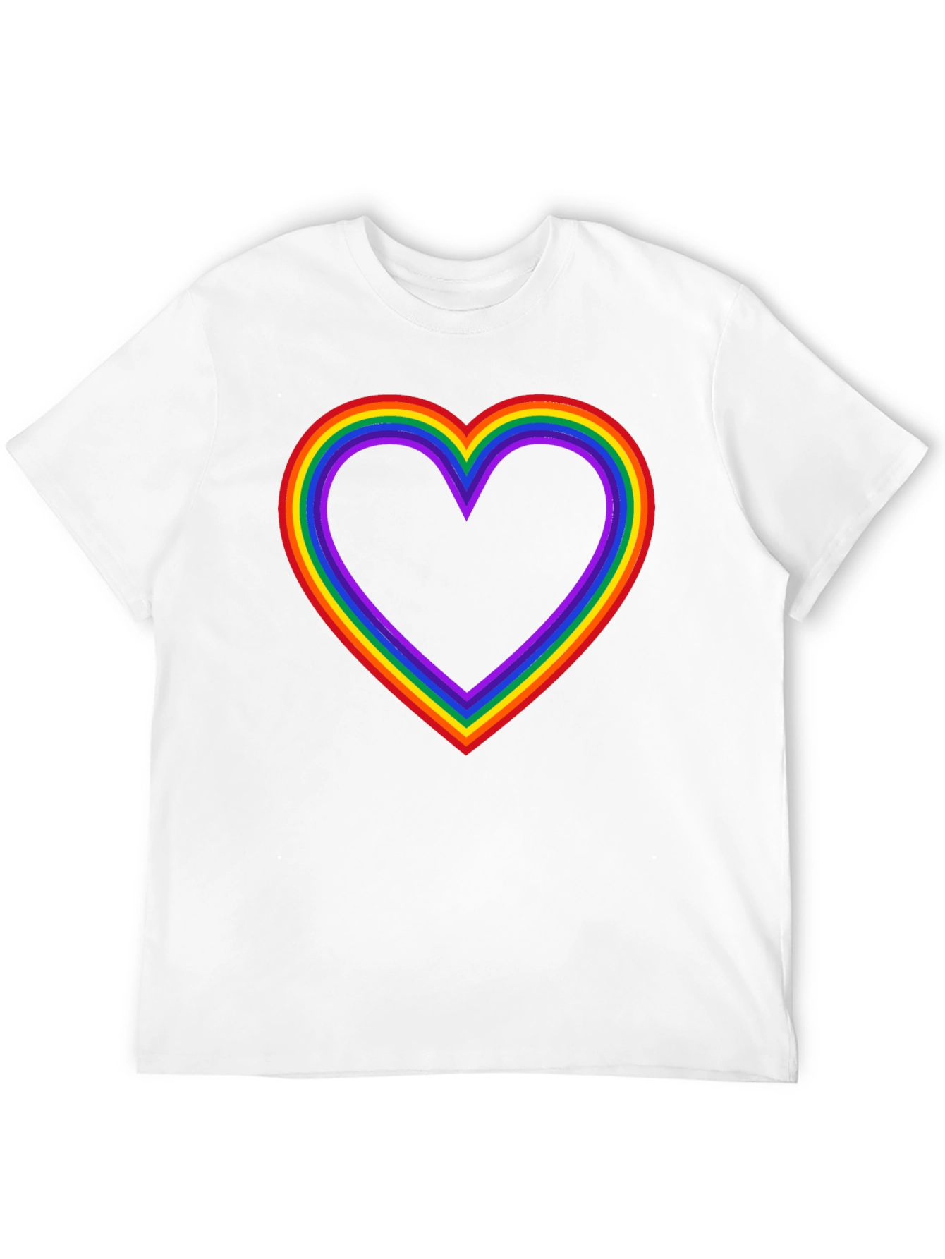 Rainbow Heart Pride T-Shirt