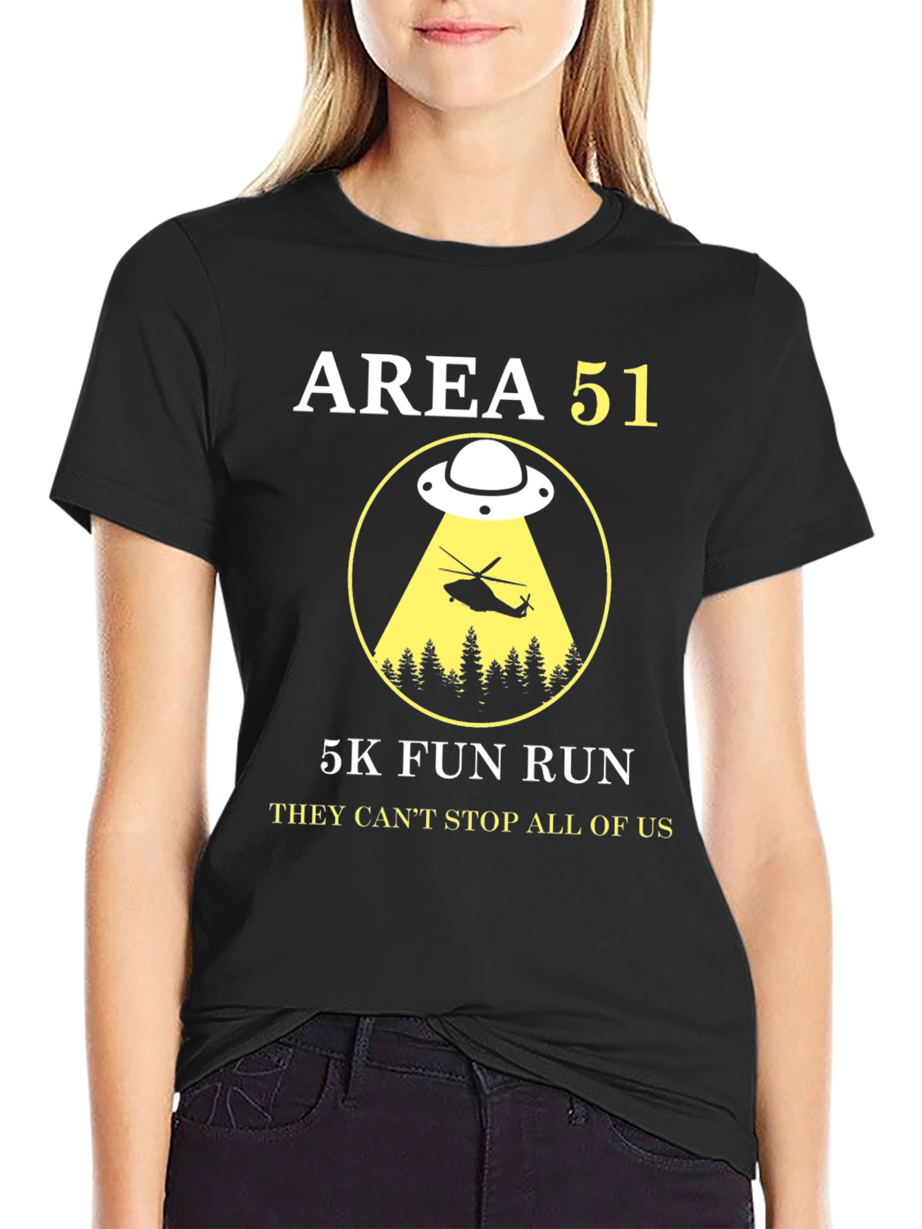 Area 51 5K Fun Run T-Shirt - Alien Conspiracy Tee