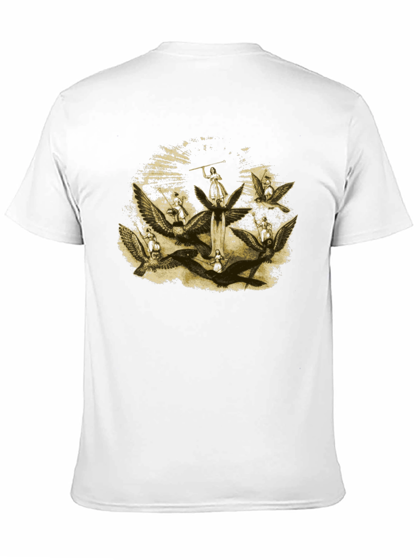 Angelic Graphic Print Black T-Shirt