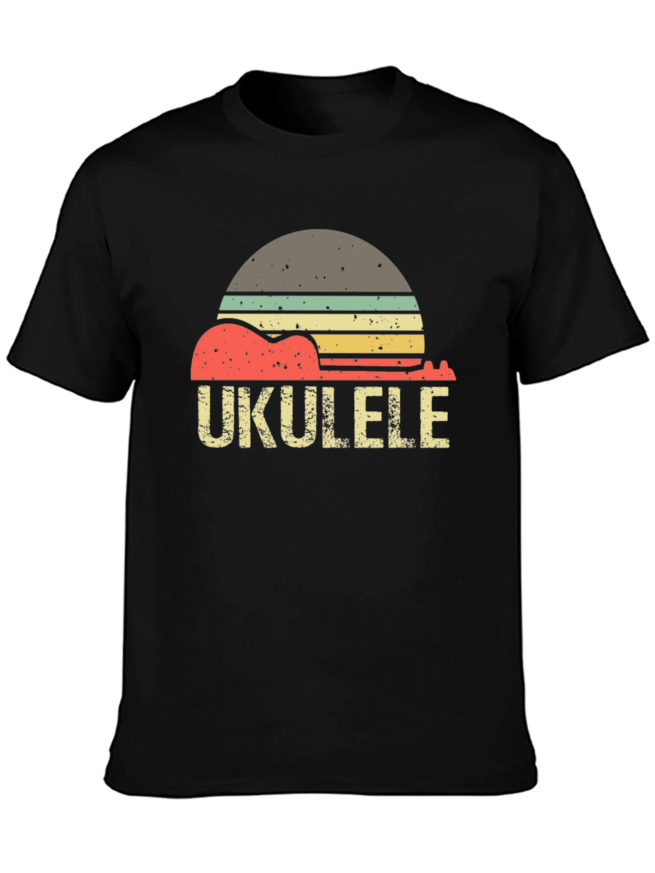 Vintage Ukulele Sunset Graphic Tee
