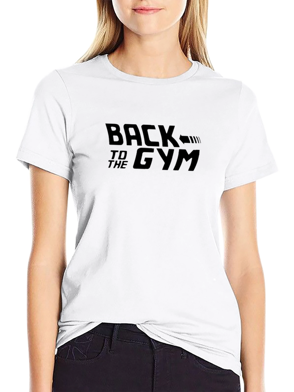 Back to the Gym Black Graphic Tee
