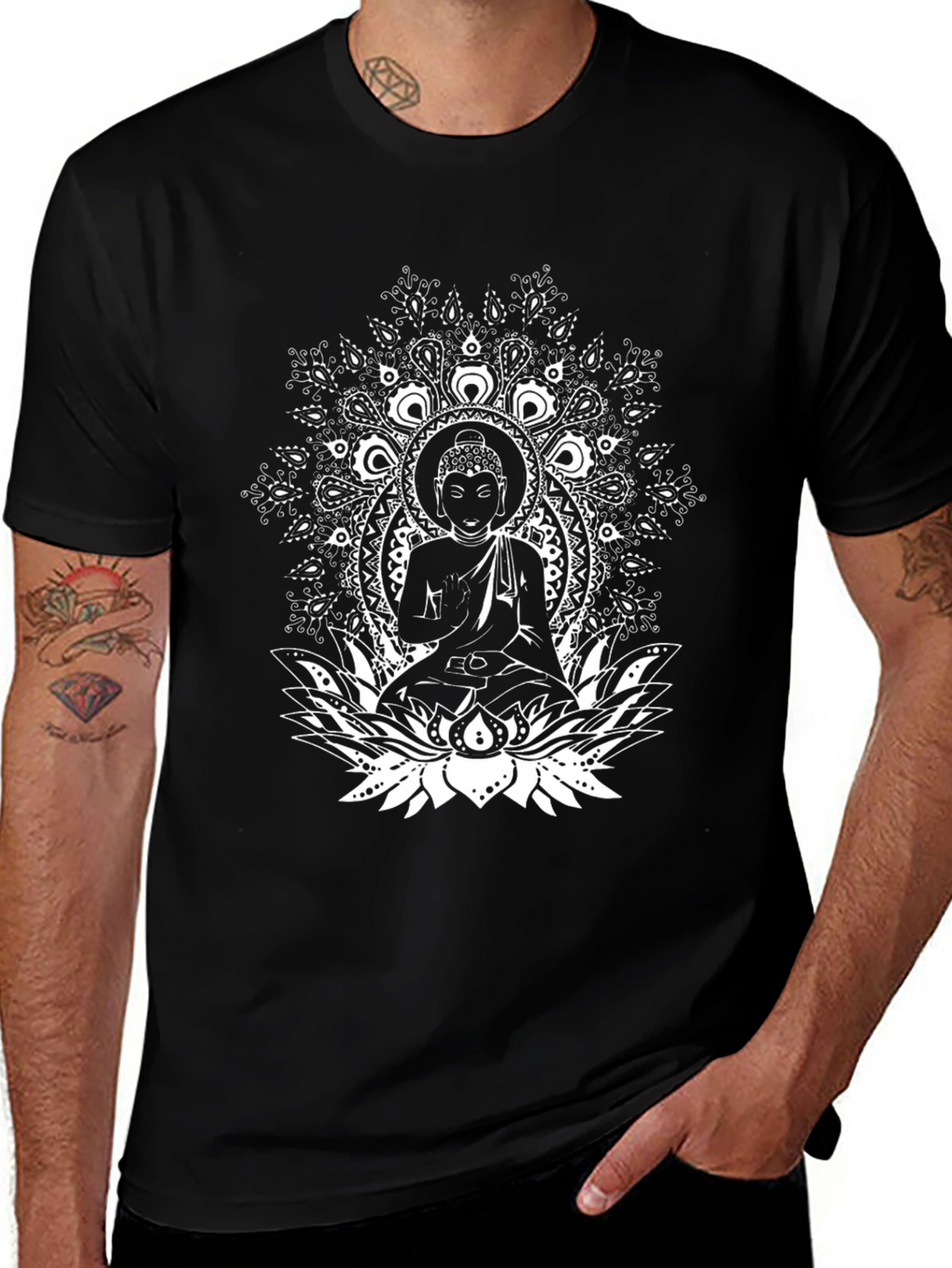 Buddha Mandala Graphic T-Shirt