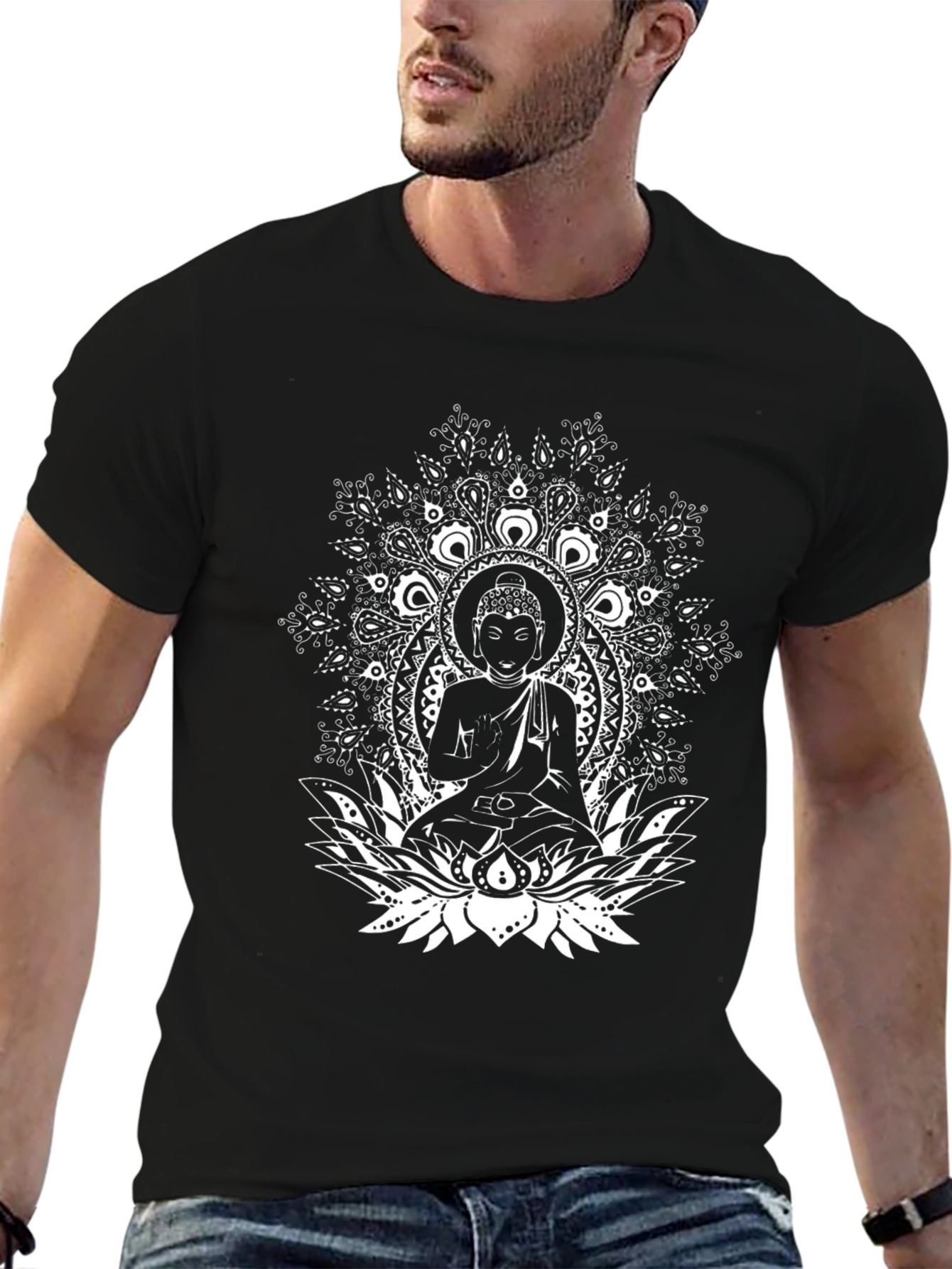 Buddha Mandala Graphic T-Shirt