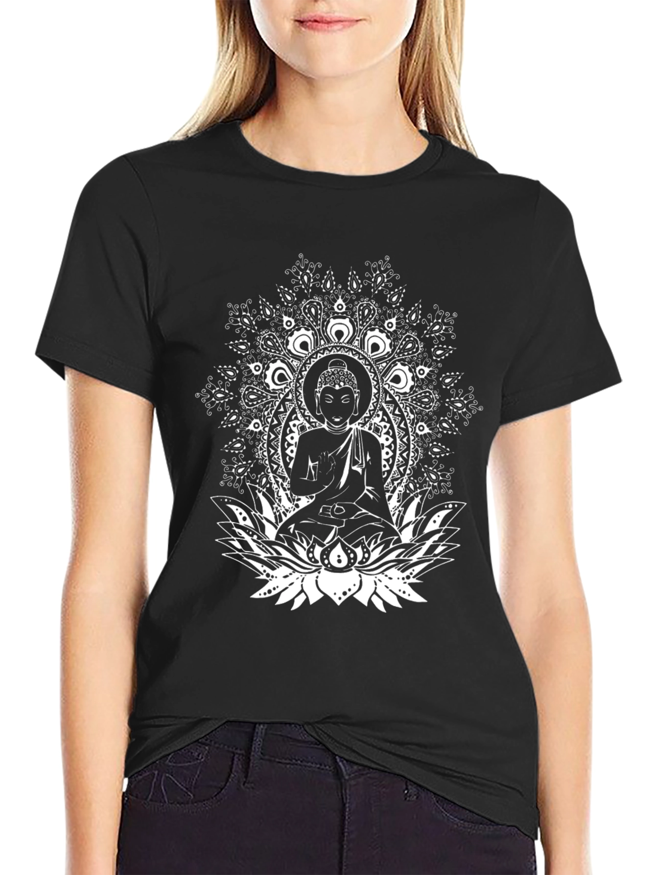 Buddha Mandala Graphic T-Shirt