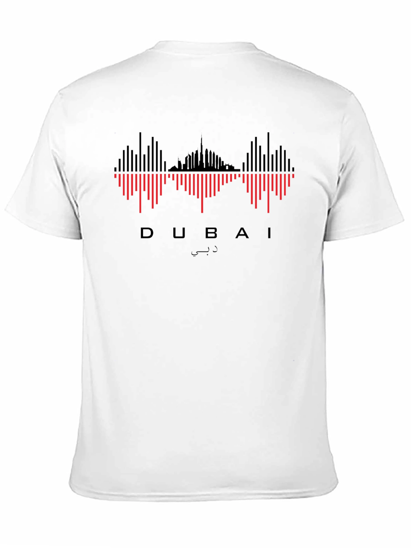 Dubai Skyline Graphic Tee - Black