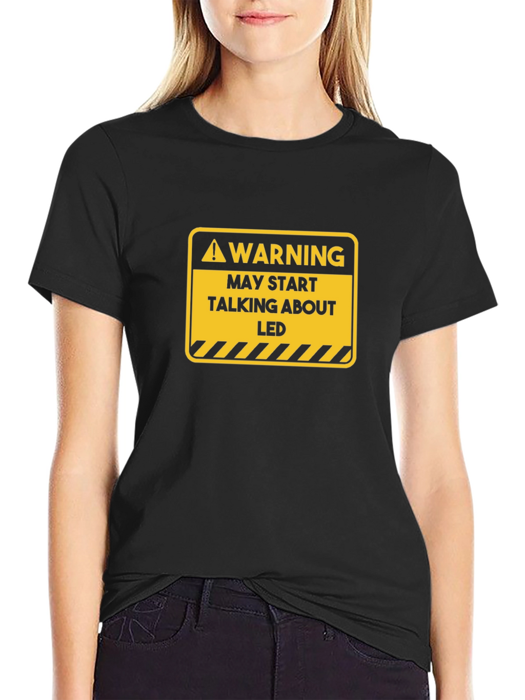 Warning May Start Talking About LED T-Shirt