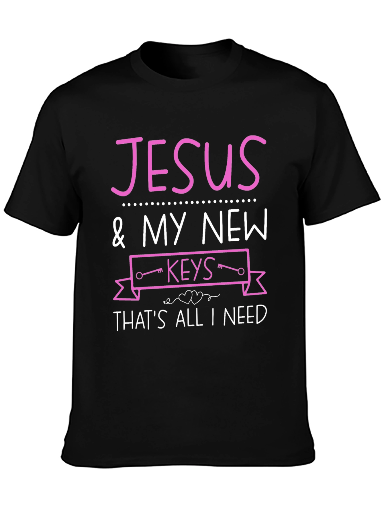 Jesus & My New Keys T-Shirt - Christian Faith Tee