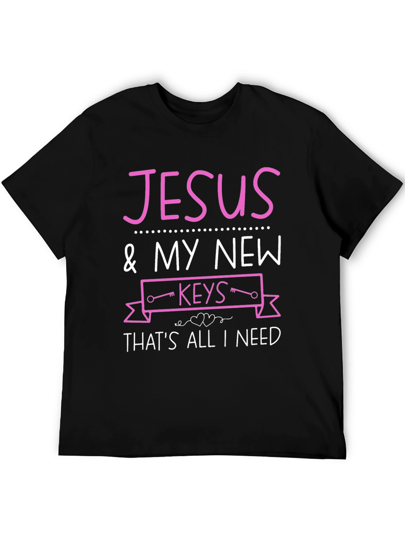 Jesus & My New Keys T-Shirt - Christian Faith Tee