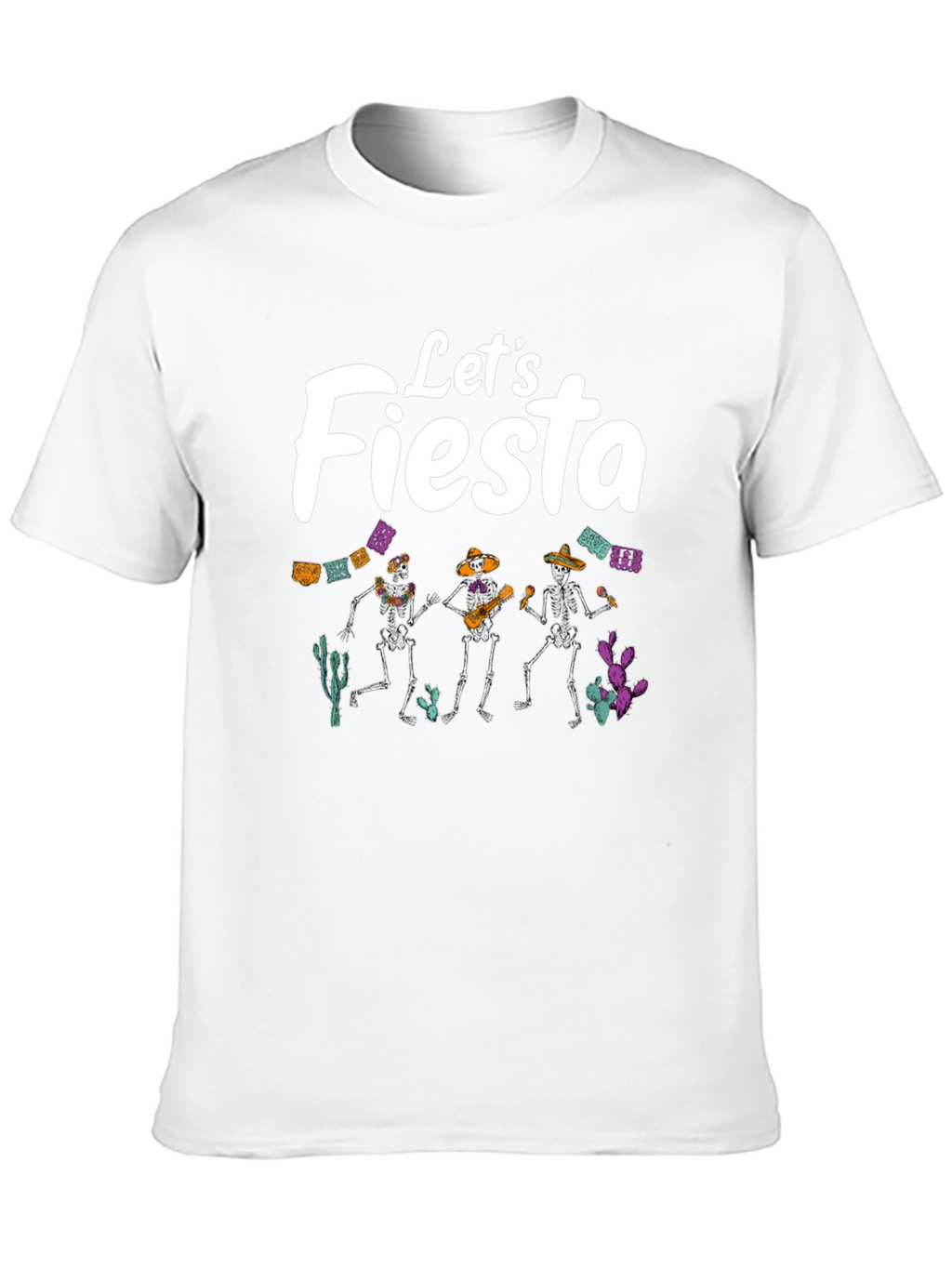 Lets Fiesta T-Shirt - Dancing Skeletons