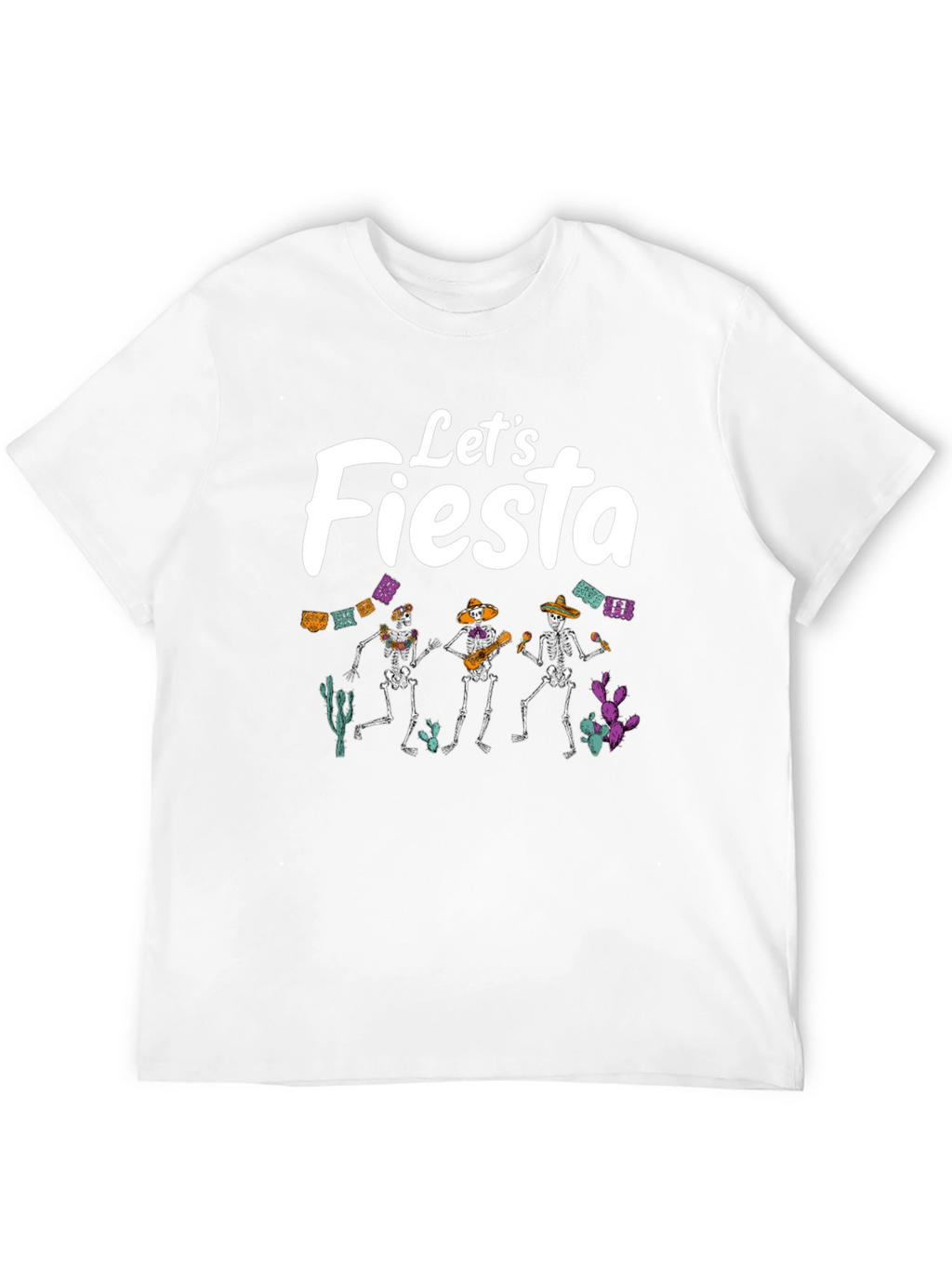 Lets Fiesta T-Shirt - Dancing Skeletons
