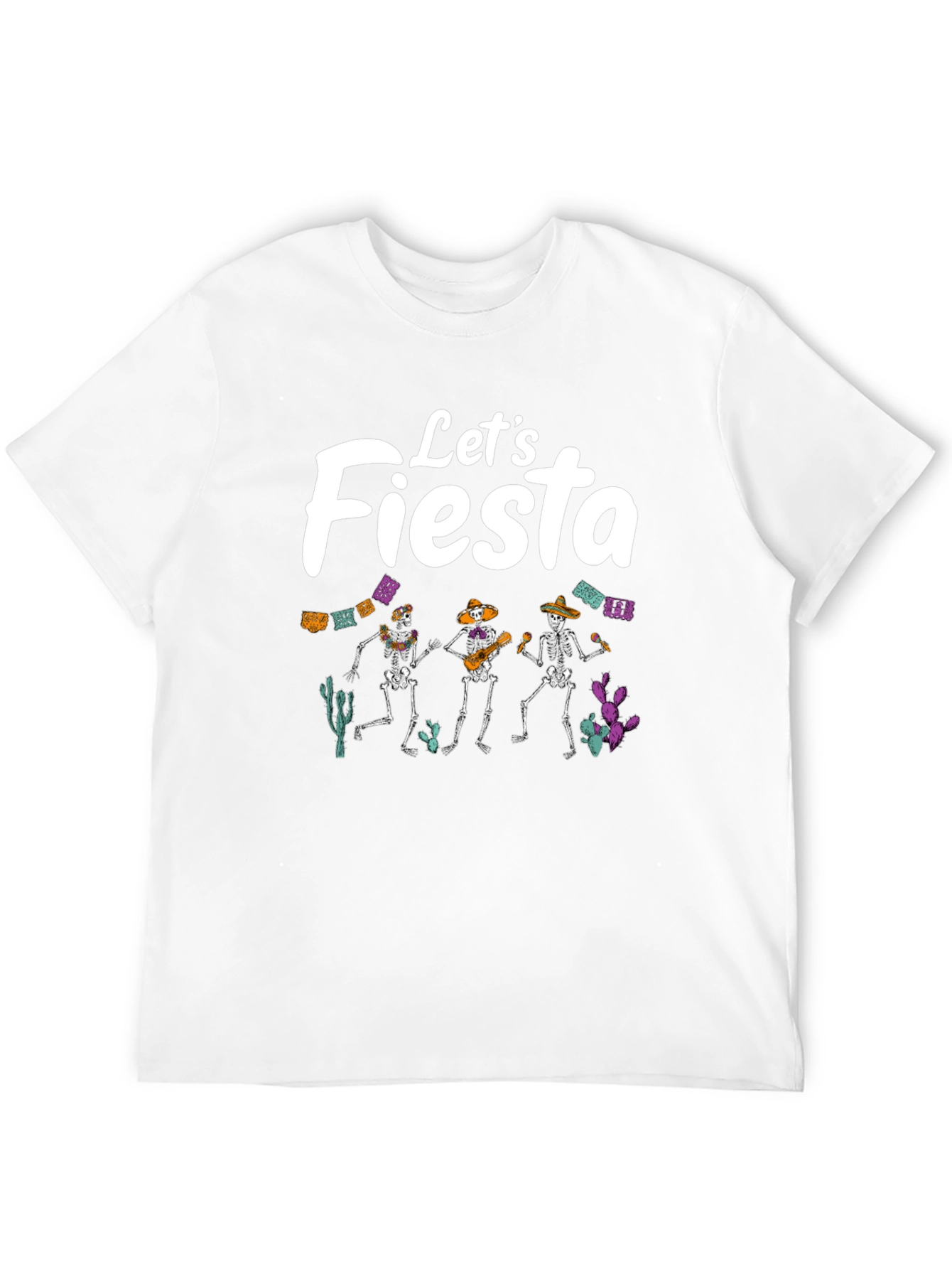 Lets Fiesta T-Shirt - Dancing Skeletons