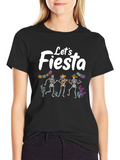 Lets Fiesta T-Shirt - Dancing Skeletons
