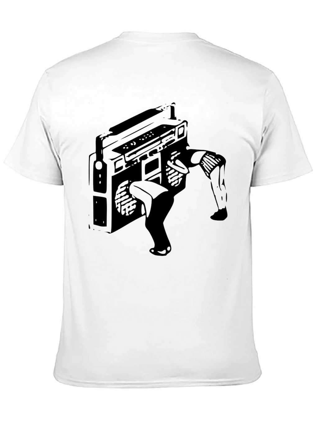 Boombox Breakdance Black T-Shirt - Music Lover Tee