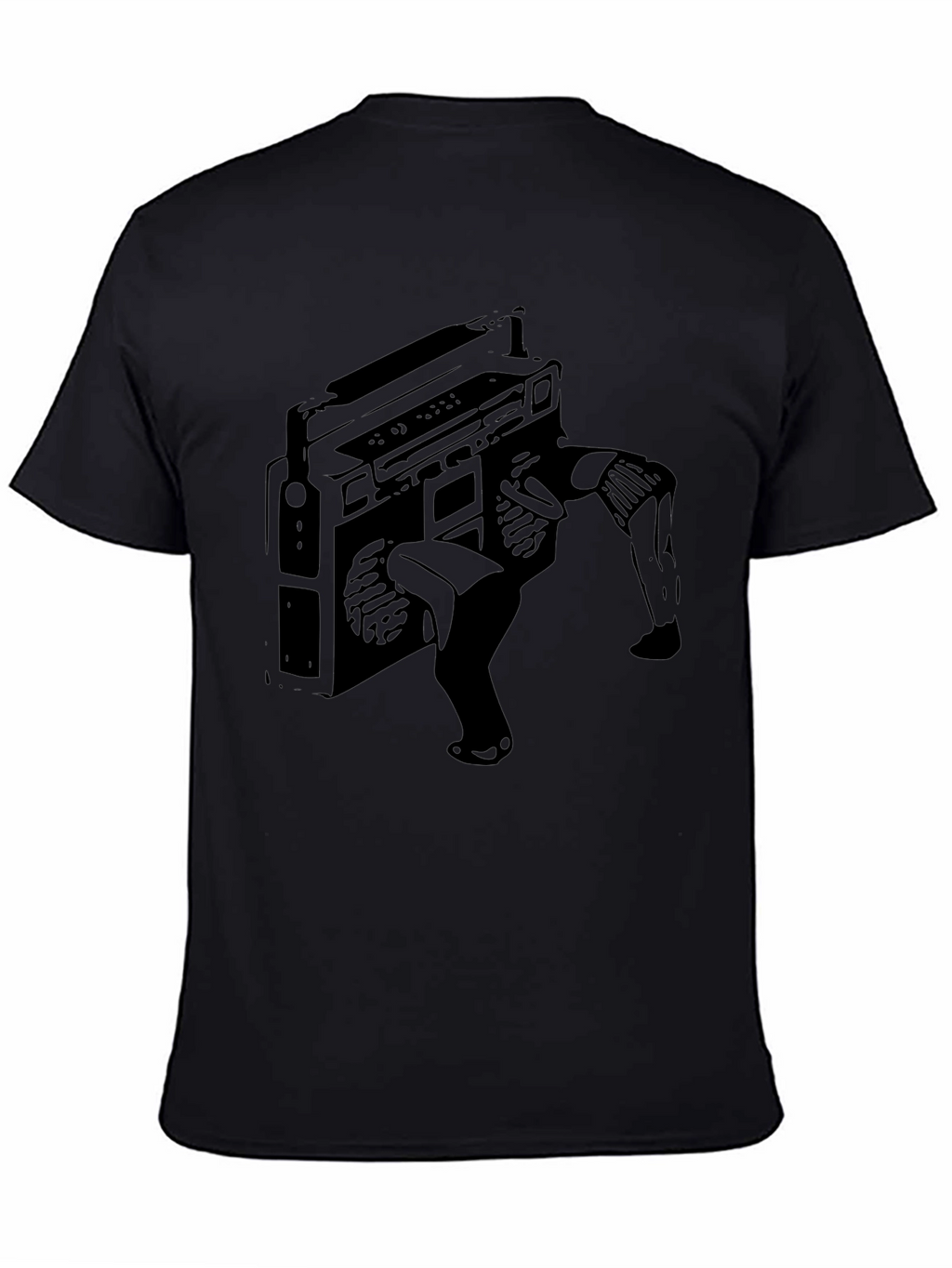 Boombox Breakdance Black T-Shirt - Music Lover Tee
