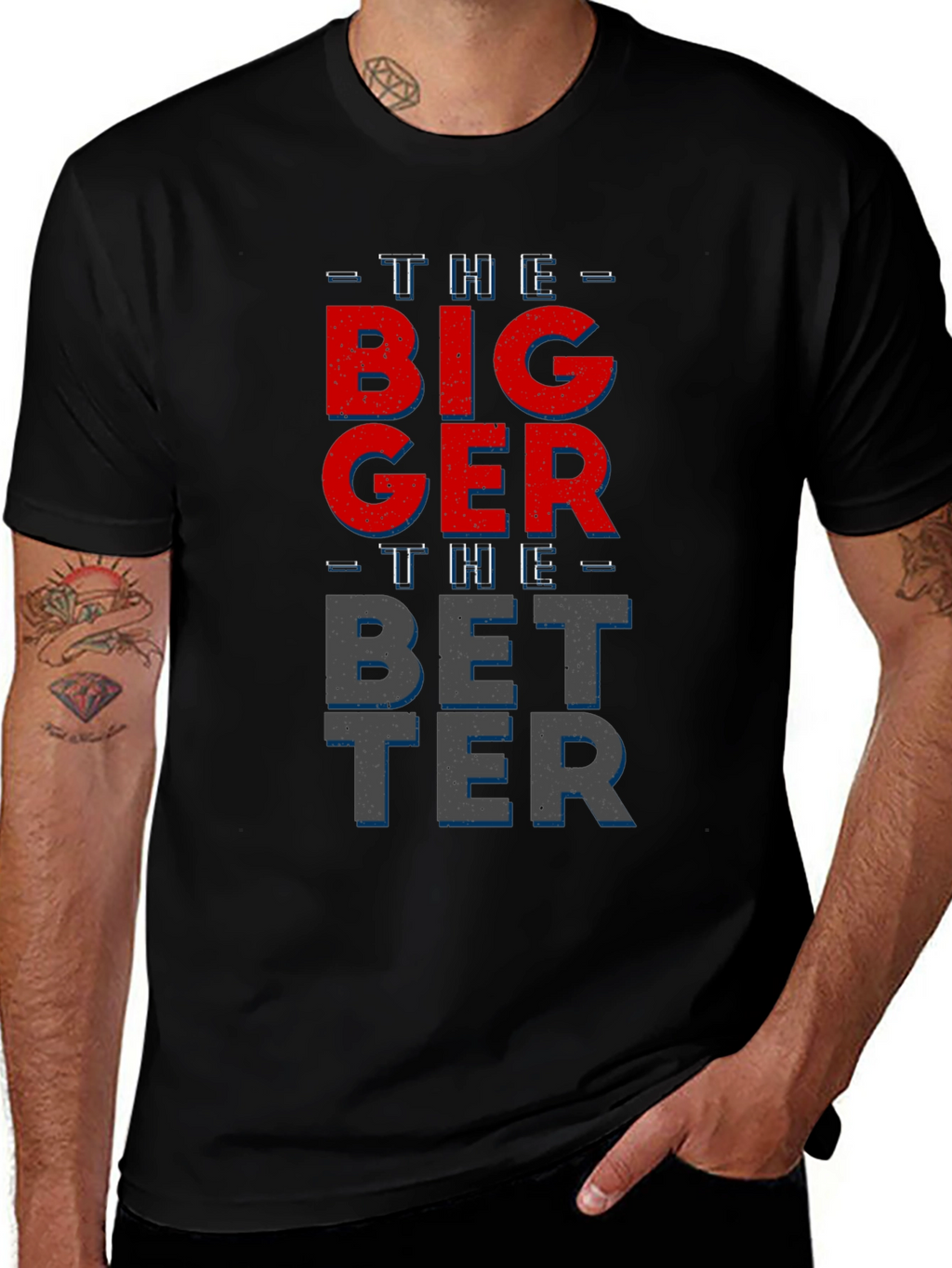 Bigger Better Graphic T-Shirt - Mens Black Tee