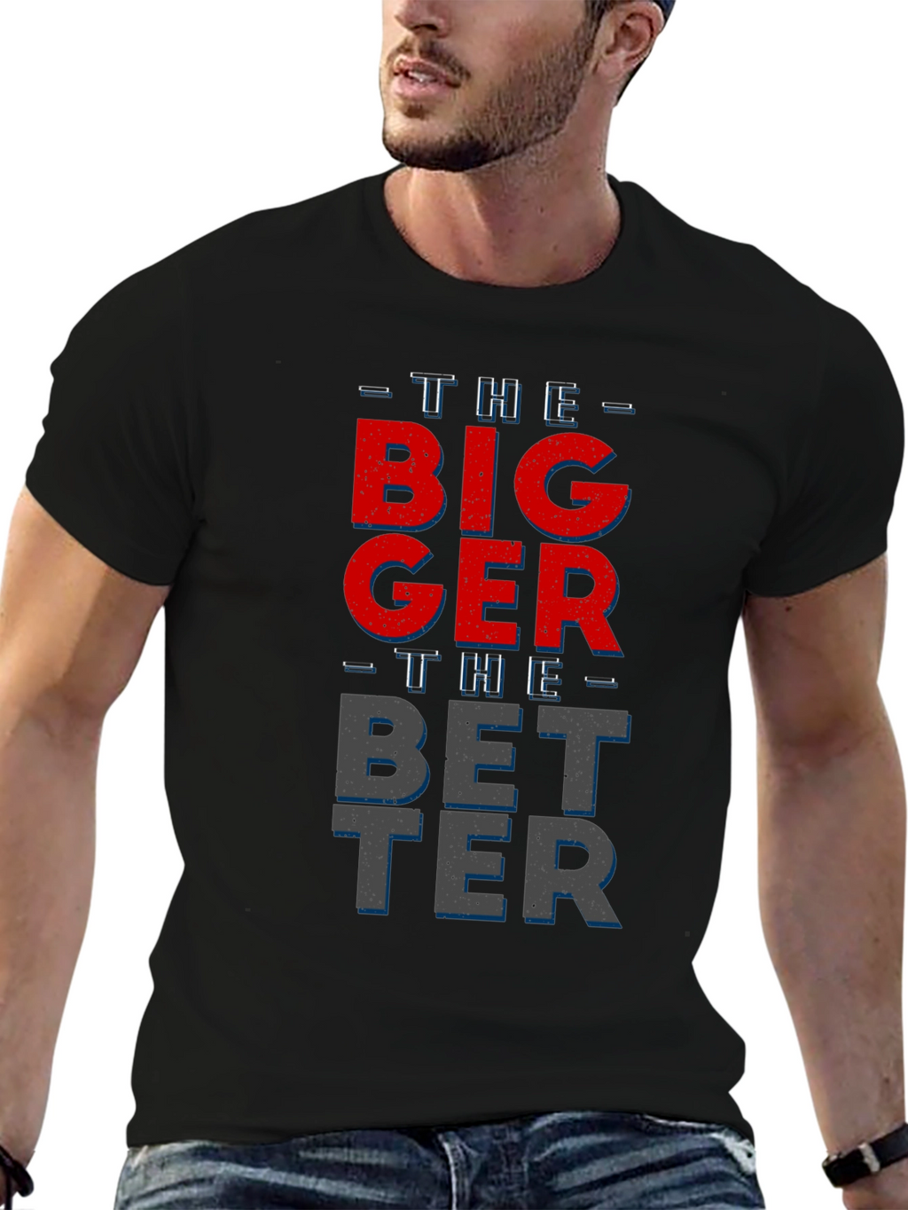 Bigger Better Graphic T-Shirt - Mens Black Tee