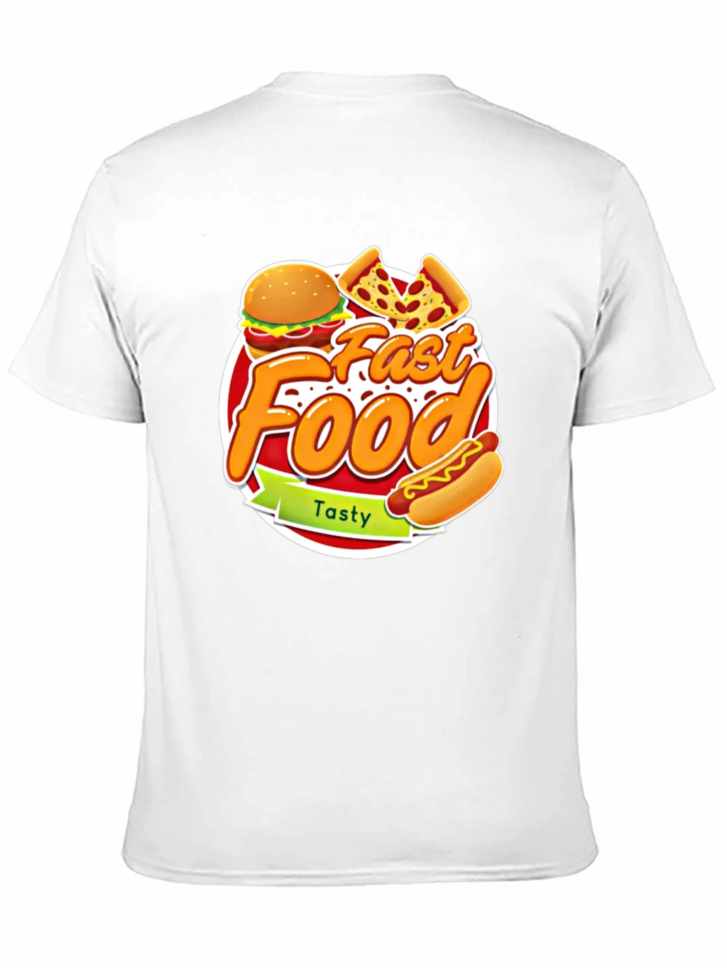 Fast Food Graphic Tee - Tasty Burger Pizza Hotdog!
