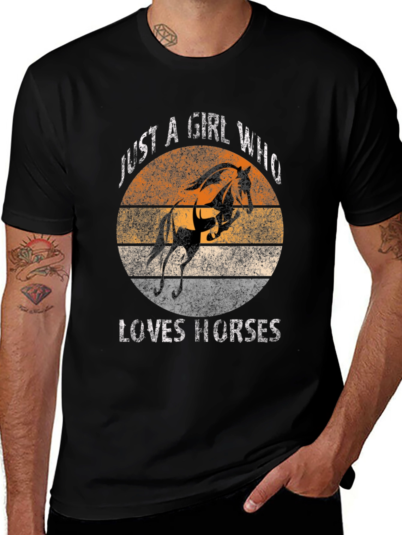 Just A Girl Who Loves Horses Graphic Tee