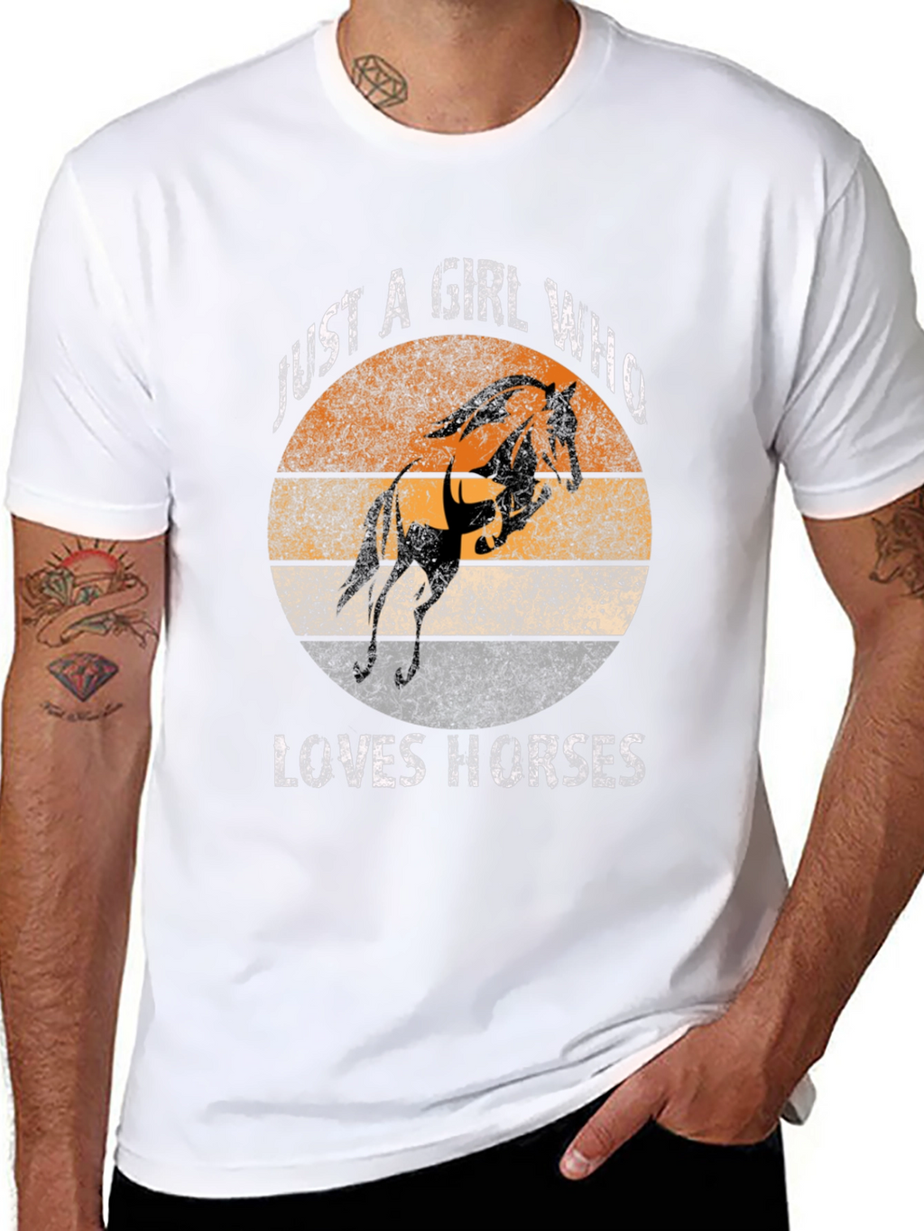 Just A Girl Who Loves Horses Graphic Tee