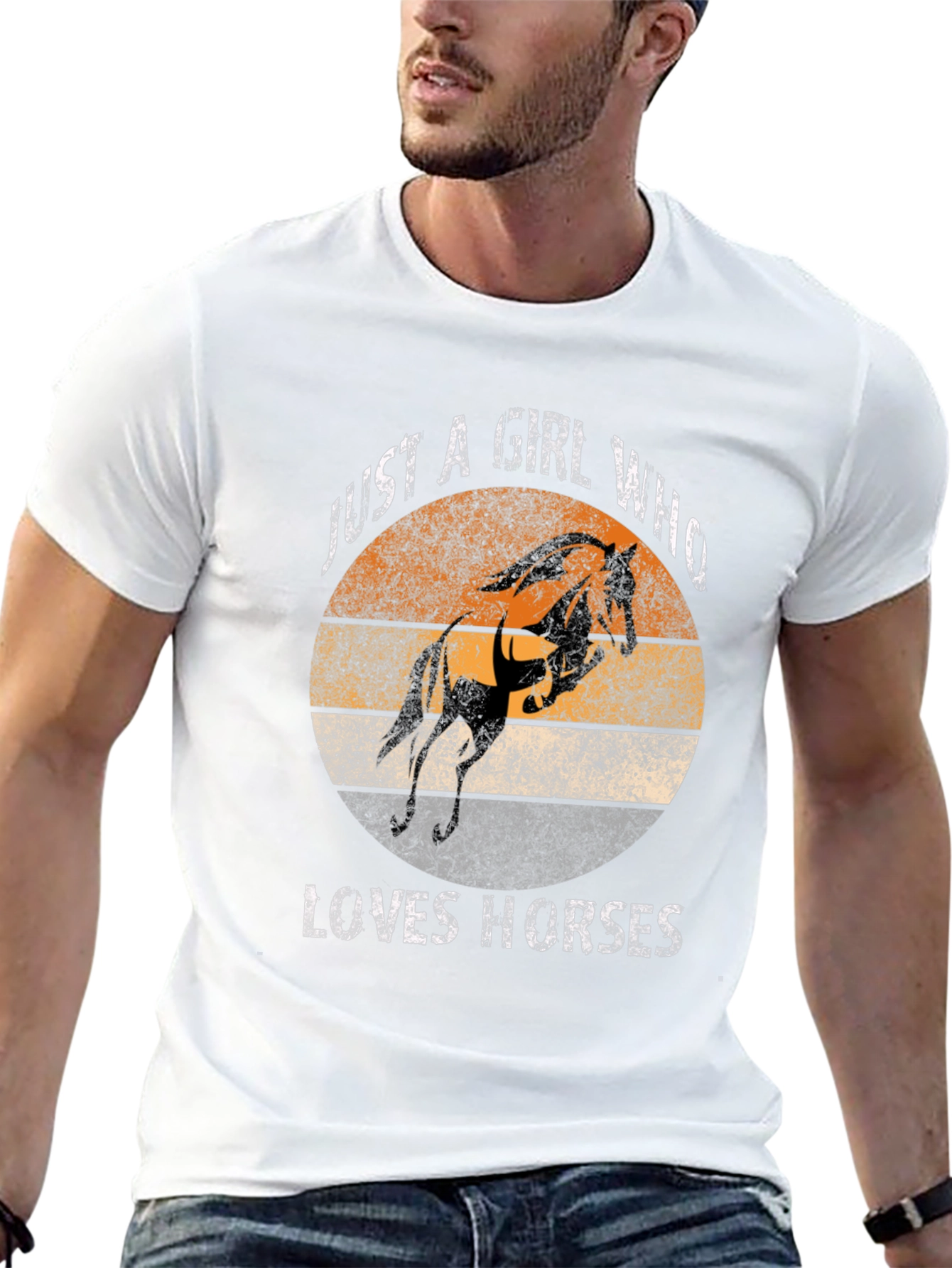 Just A Girl Who Loves Horses Graphic Tee