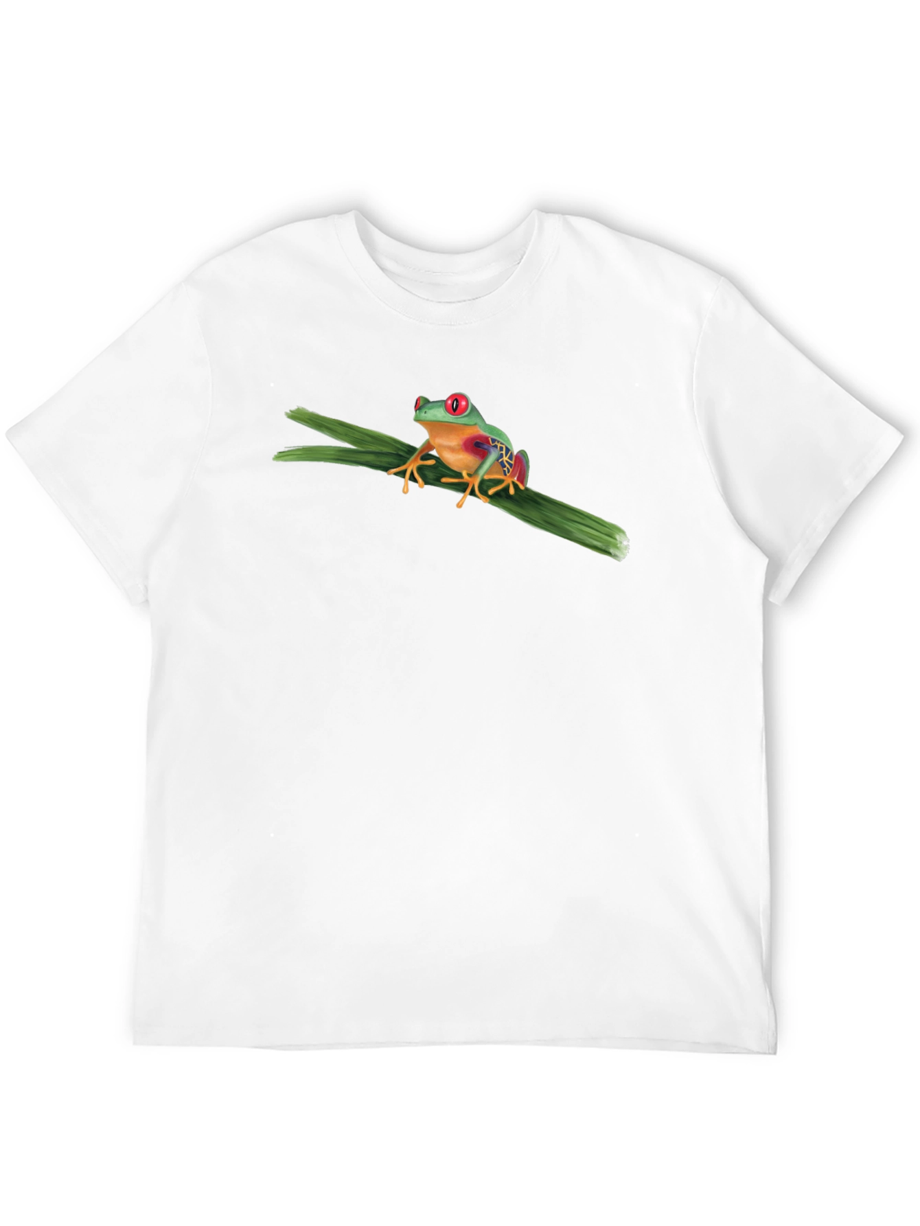 Red-Eyed Tree Frog Graphic T-Shirt - Black